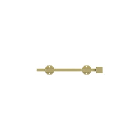 Deltana 12 Modern Heavy Duty Surface Bolt; Bright Brass Finish 12SBM3